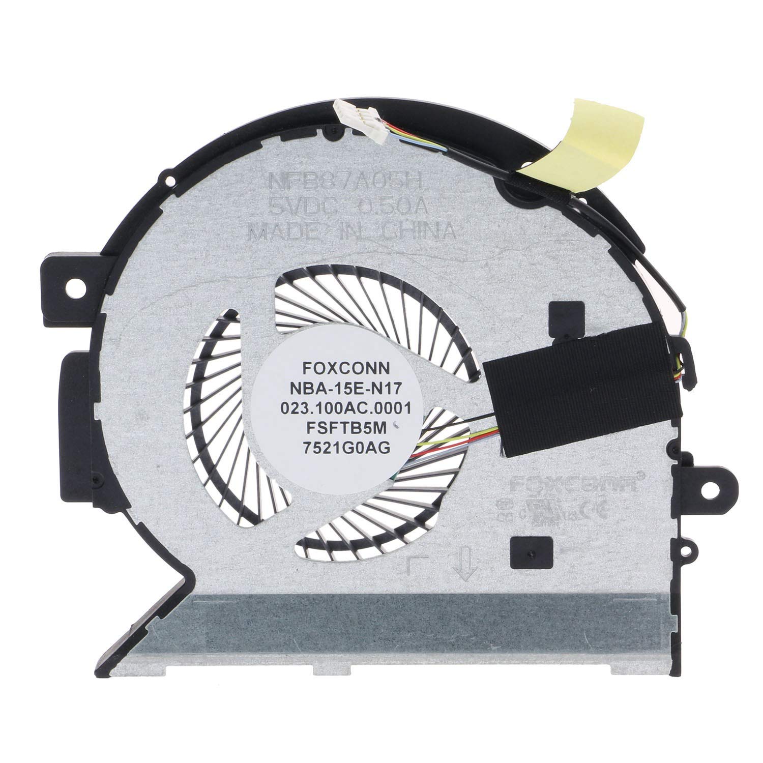 CPU Cooling Fan for HP Envy 15-BP 15M-BP 15-BP010CA 15M-BP012DX 15-BP152WM 15M-BP112DX 15-BP011DX 15M-BP111DX 15-BQ 15M-BQ 15-BQ008CA 15M-BQ121DX 15-BQ 15M-BQ 924348-001 NFB87A05H