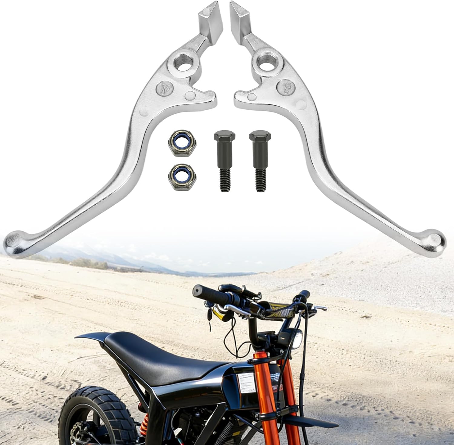 MurDvll Left and Right Lever Handbrake for Tuttio Tutti Tutto Soleil01 E-Bike, Dirt Bike Brake Levers for Tuttio Parts, Includes Mounting Screws