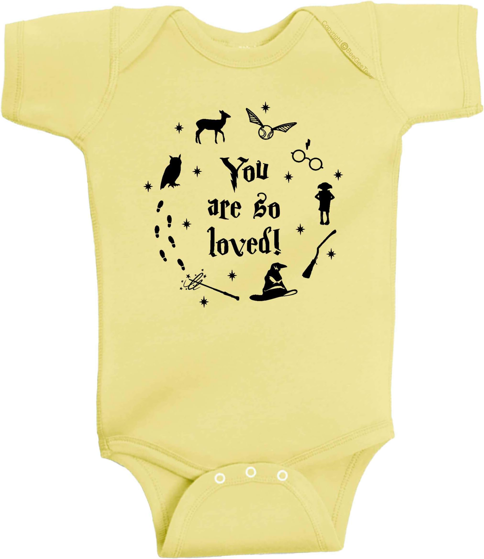You are So Loved Cute Baby Romper Boys and Girls Wizard Bodysuit