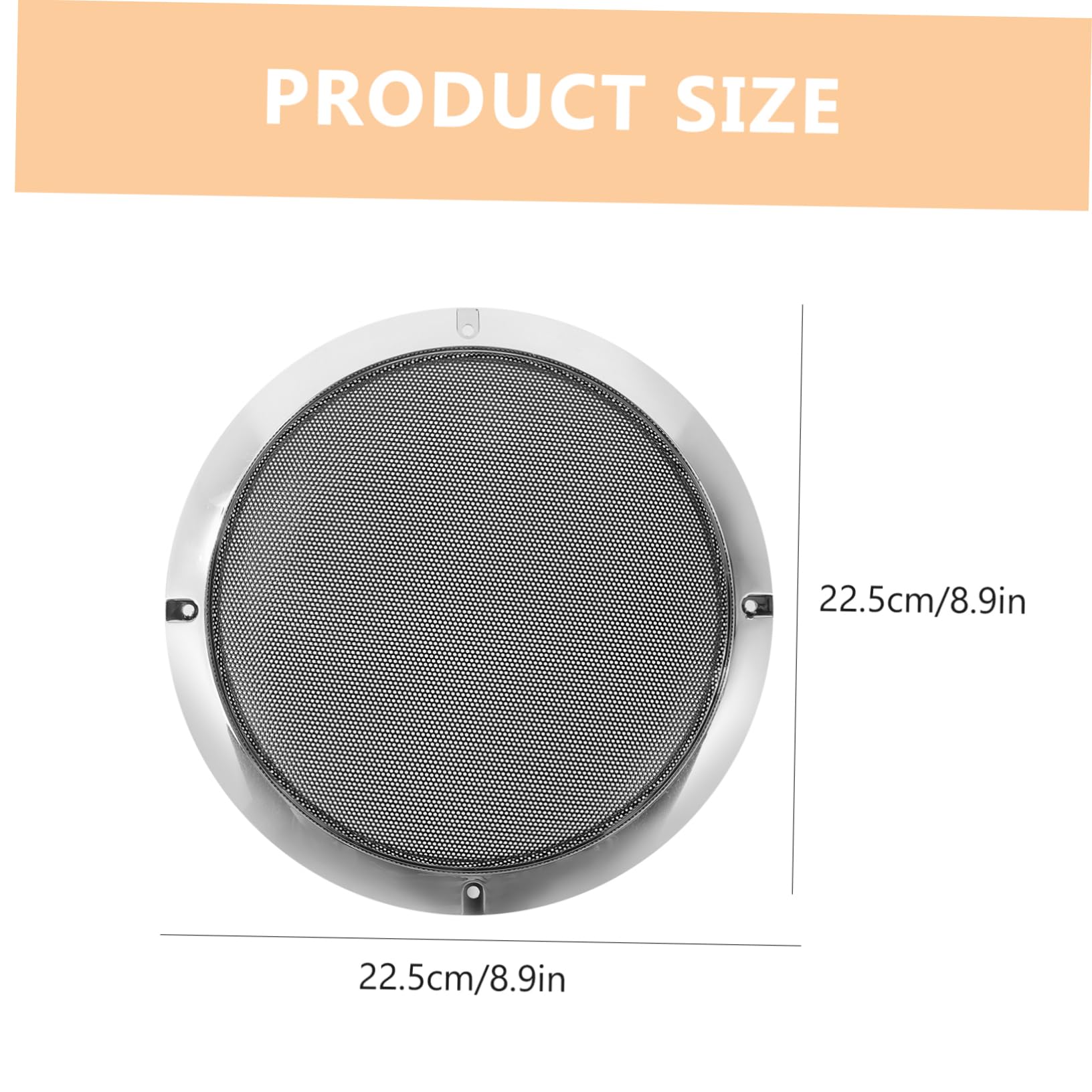 Garneck Car Speaker Protective Grill Cover Iron Mesh Decorative Net for Enhanced Car Audio Fits Various Lightweight and Easy to Install