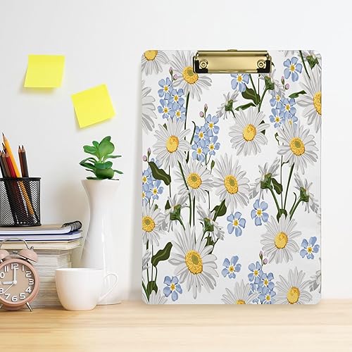 Miniatura 5 de KJIZMO Portapapeles acrílicos con clip de perfil bajo, tamaño estándar A4 de 9 x 12.5 pulgadas para escribir dibujos, tableros de clip para