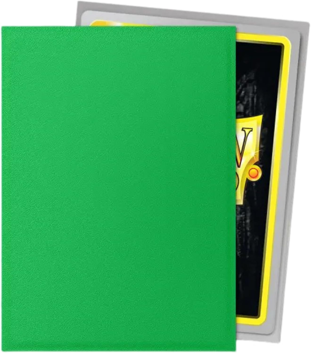 Dragon Shield | Matte Dual Standard Size Card Sleeves | 100ct - Smooth & Tough Premium TCG Sleeves - Compatible with Pokemon, One Piece, and Magic: The Gathering | Apple Green & Silver
