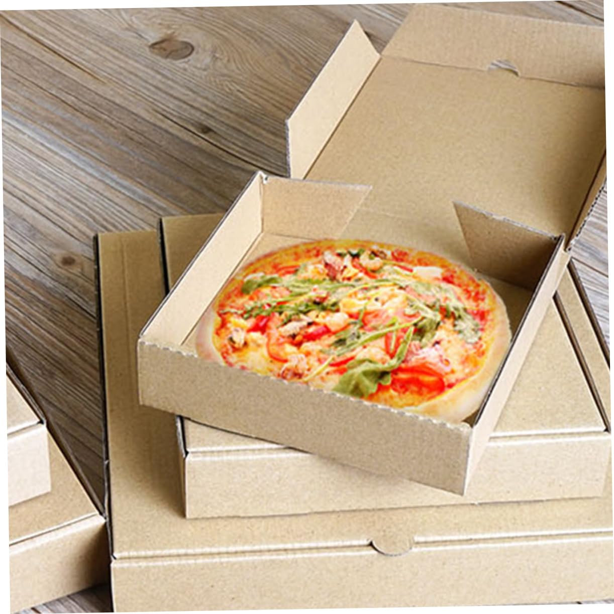 Caja de Pizza de 9 Pulgadas 15 Unidades de Papel Corrugado