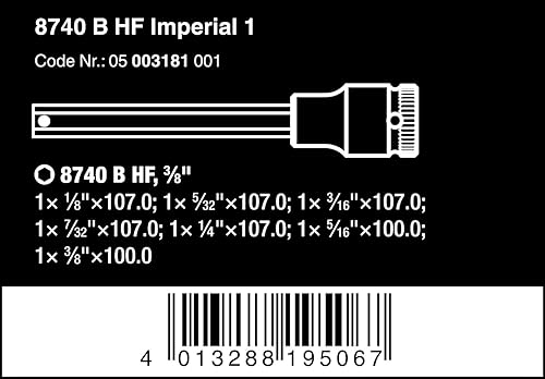 Miniatura 2 de 8740 B HF Imperial 1 Bit Juego de calcetines 38" drv