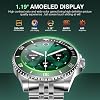 2025 DA GPT Smart Watch for Men with Bluetooth Call, Heart Rate, Blood Pressure, SpO2, Sleep Monitor, 107 Sports Modes, Waterproof Round Watch, 1.19-inch AMOLED Display, Compatible Android and iOS