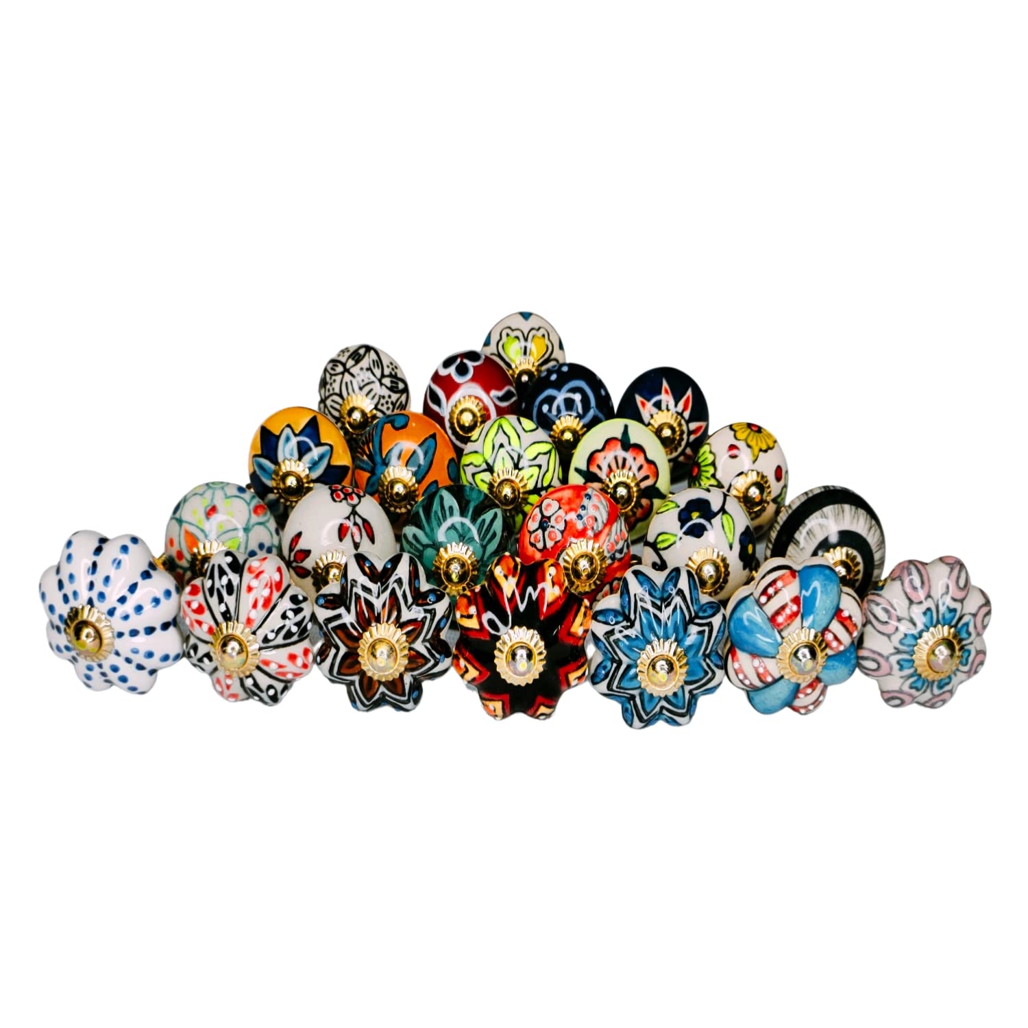 GANGKART-Ceramic Knobs World Door knobs Vintage Handmade Pottery Drawer Handle Door knobs and Pulls for Kitchen Cabinets Pack of 10 Knobs (B0B84PWF6B) Amazon Price History, Amazon Price Tracker