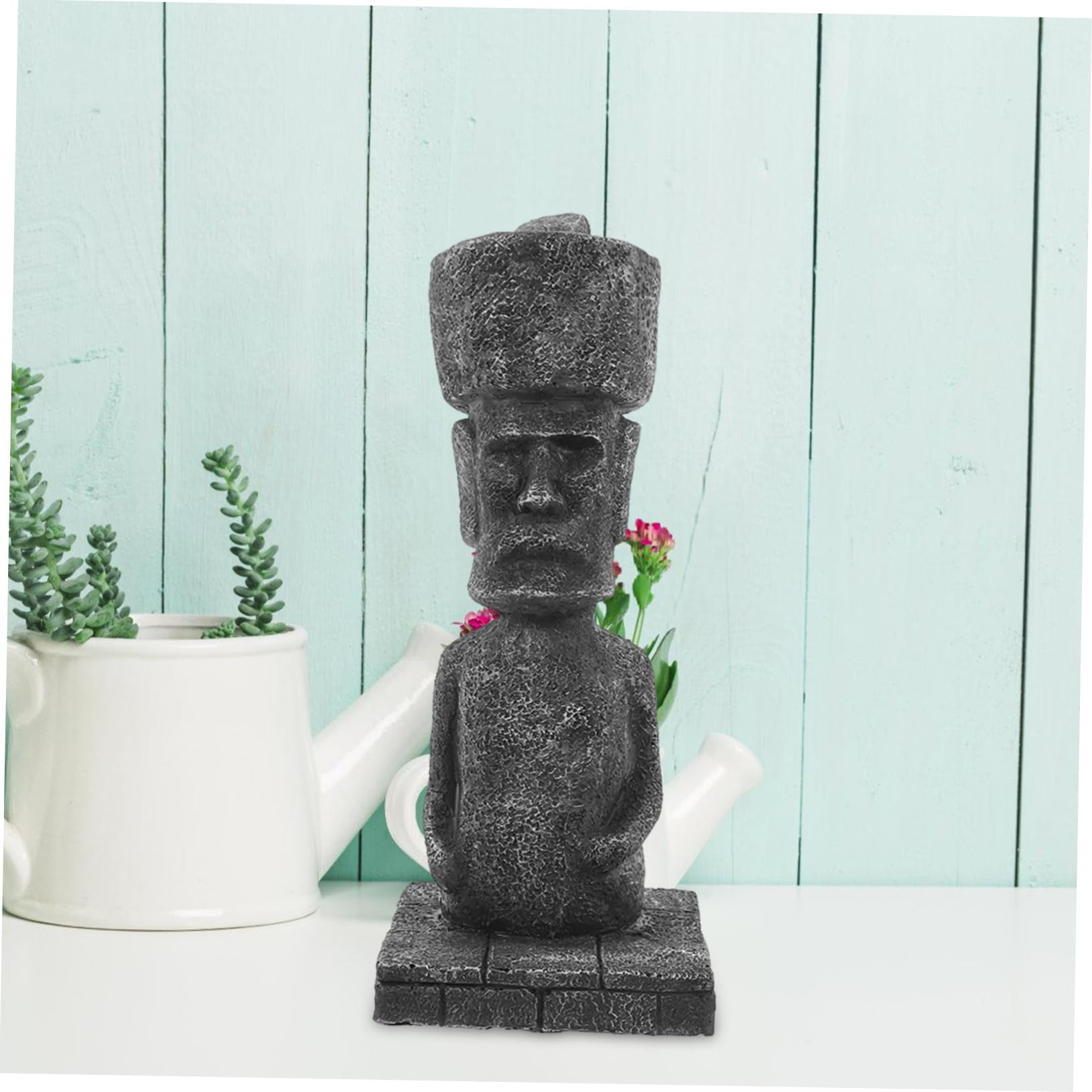 Statua Romana in Resina, Decorazione Antica per Acquario e Casa, Effetto Realistico, Facile da Disporre,