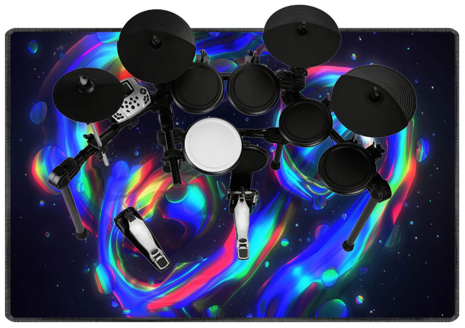 Tappetino Per Batteria Antiscivolo - 120x80 Cm, Assorbimento Urto E Rumore Per Studio E Casa - Foto 5