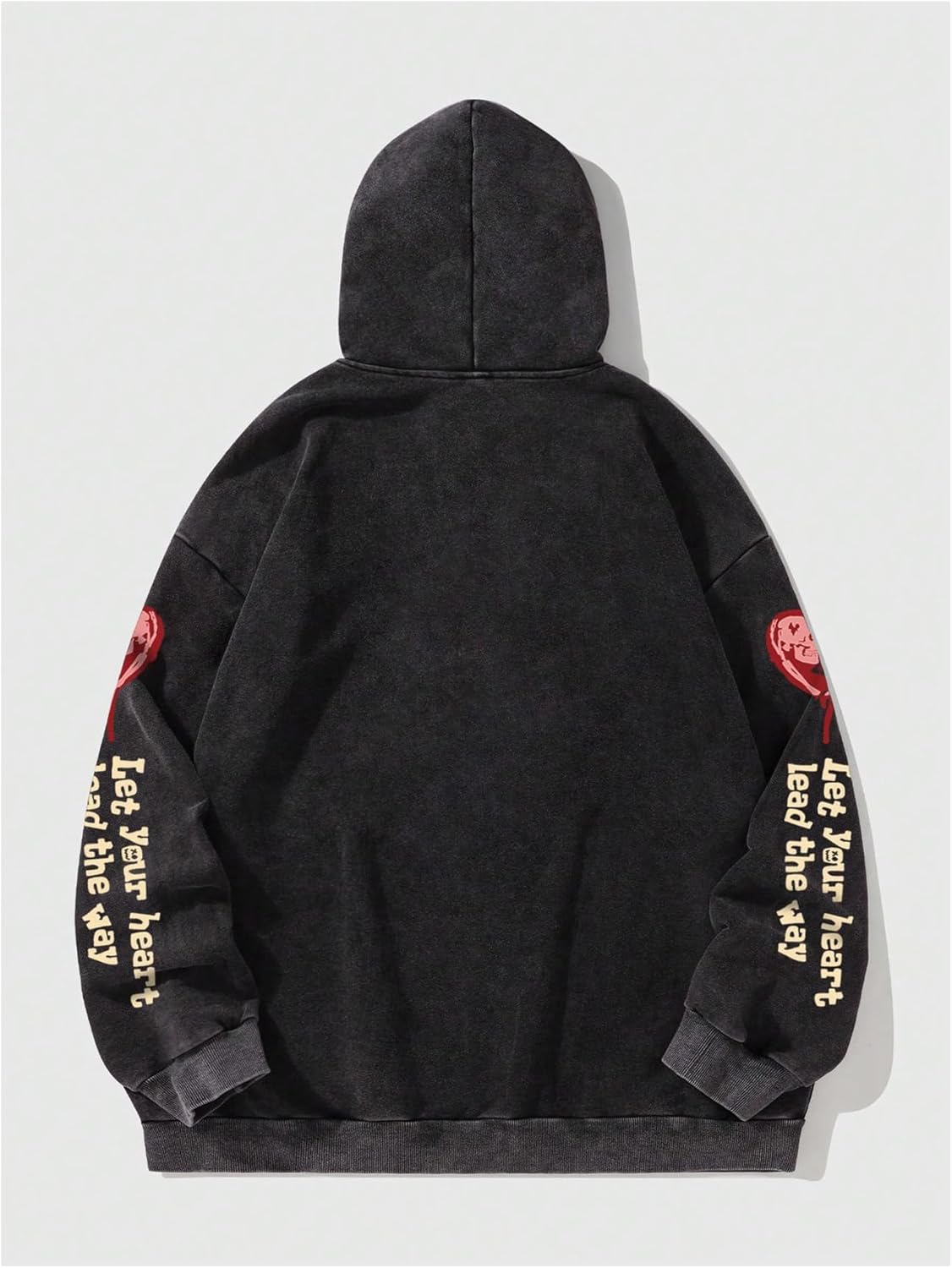 SOLY HUX Men's Graphic Zip Up Hoodie Y2k Gothic Long Sleeve Hooded Sweatshirt Jacket Streetwear Black Graphic Large - Image 2