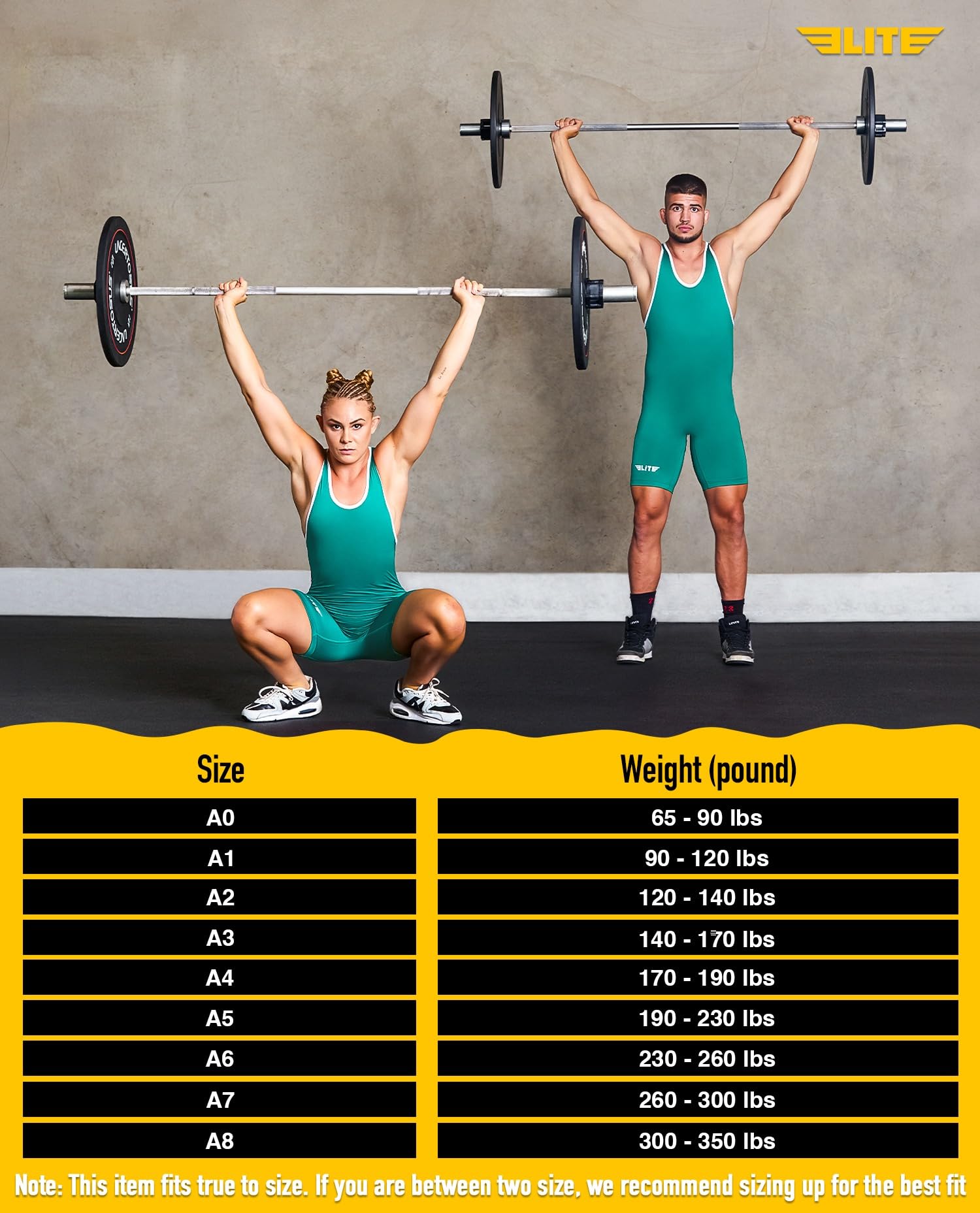 Elite Sports Singlet de lutte standard pour homme
