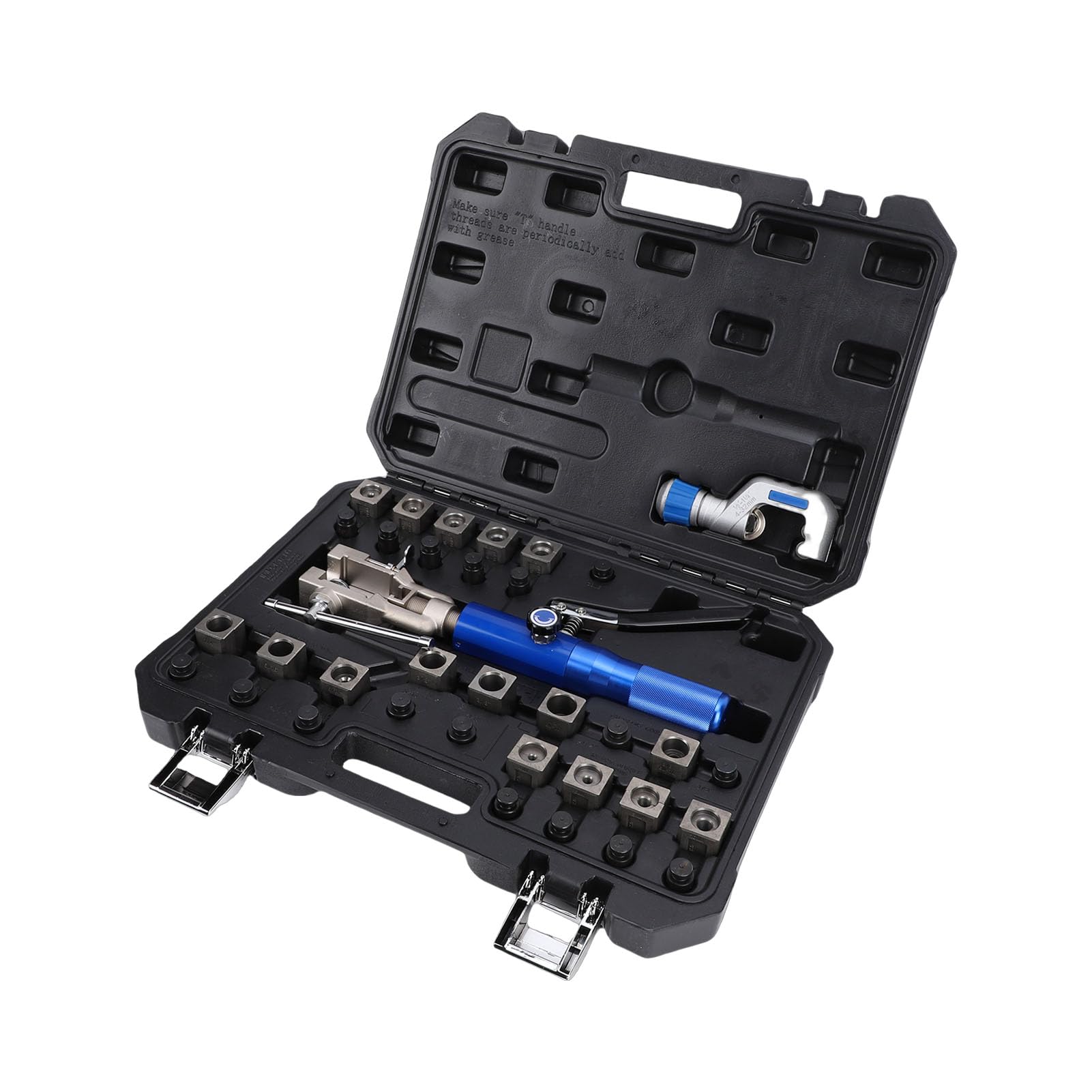 Kit de Herramienta de Abocardado Hidráulico 45° para Doble y Simple Abocardado en Líneas de Freno, y Transmisión con Cilindro Hidráulico Cortatubos