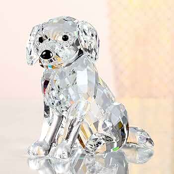 ウォーターフォード　クリスタルガラス　 犬の置物 WATERFORD ウォーターフォード 犬 イヌ 高級 クリスタル ガラス