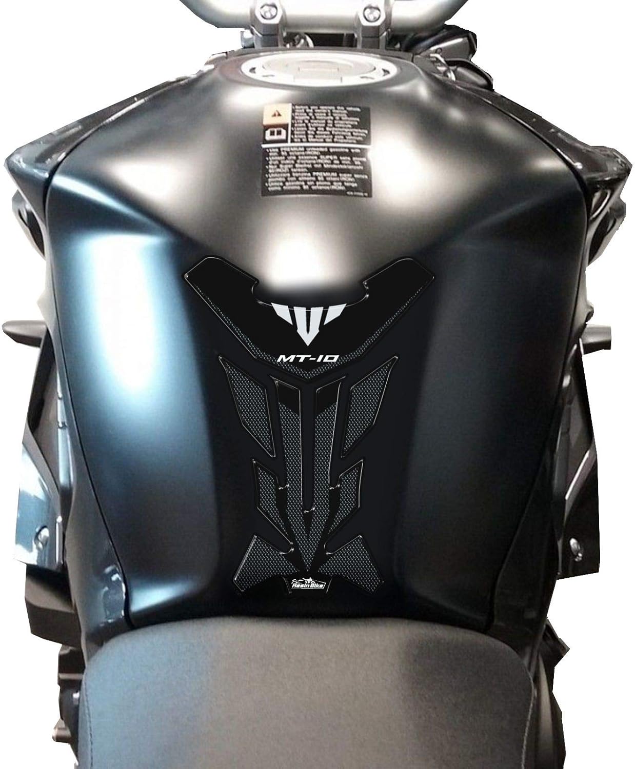 Motorcycle 3D Stickers Compatible with Yamaha MT-10. Tank Protector Protection from Impact and Scratches. Resin Stickers - Made in Italy