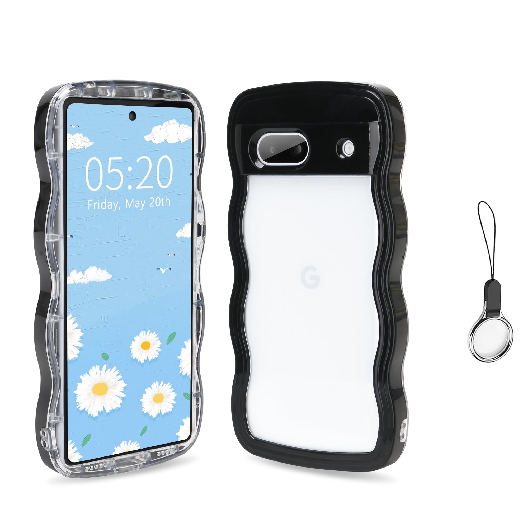 Amazon.co.jp: HILEGENER Google Pixel 8 かわいい ケース 波状