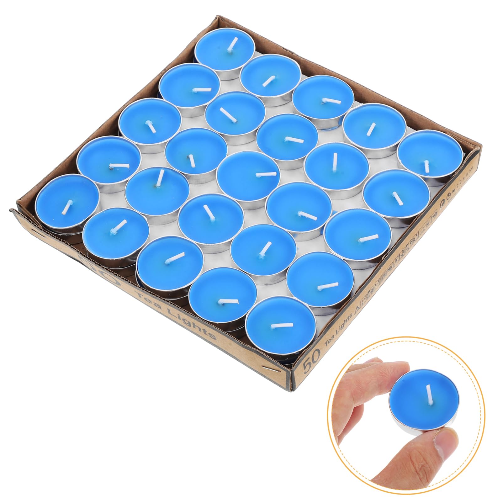 Alipis 50 Pezzi Tealight Non Profumate Confezione da Rotonde Eleganti per Matrimoni Romantiche e Decorazioni per Speciali