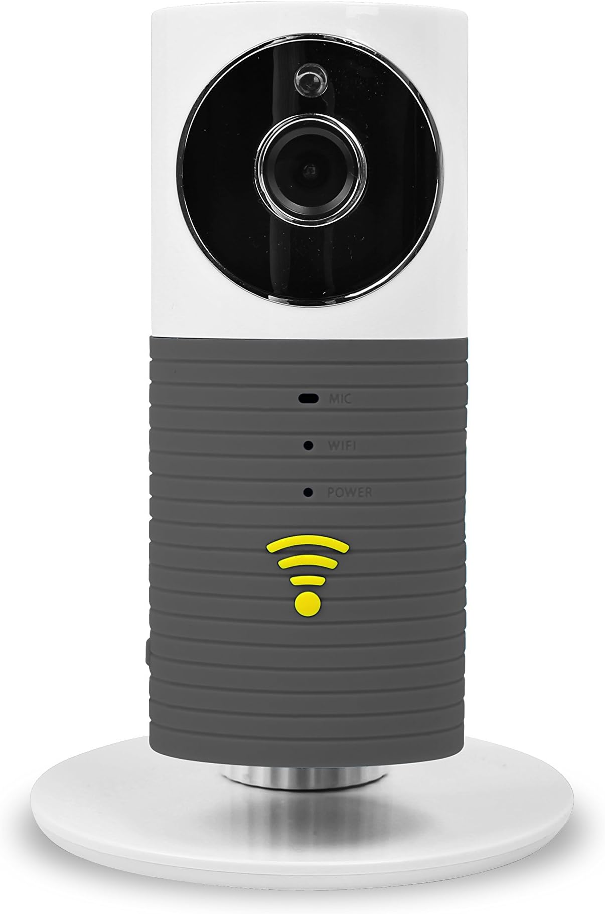 FancyTech 720P WiFi Security Home Camera/Baby Monitor/Surveillance Clever Dog Smart Camera with P2P, 2 Way Audio, Night Vision, Record Video,Motion Detection Support TF Card (Up to 32G) for Android iPhone iPad (Gray)