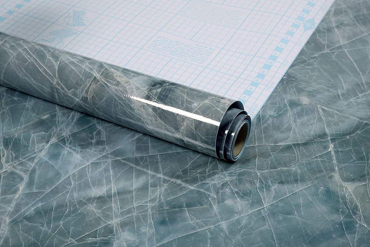 DISENO Blue Marble PVC Self Adhesive Wallpaper, 60 X 200 Inches (Blue) (B0CTKPQSP9) Amazon Price History, Amazon Price Tracker