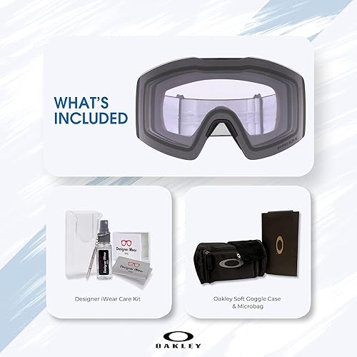 Miniatura 8 de Oakley Fall Line LARGEMEDIUM Ski Goggles For Men For Women OO7099, OO7103 + Designer iWear Care Kit