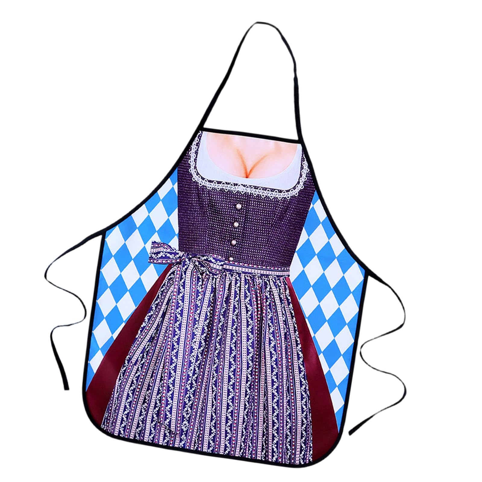 Tsophreniq Kitchen Apron for Women Long Sleeve Protective Polyester Household Cooking Baking Multi Purpose Household Apron