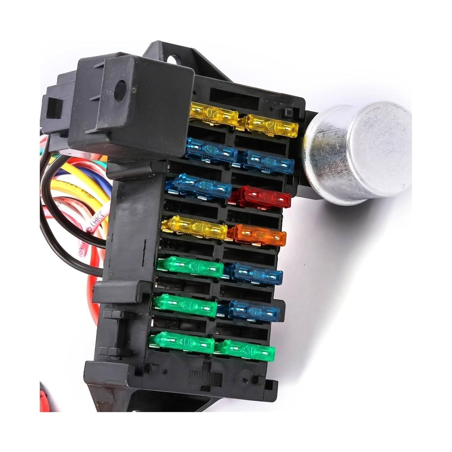 8 14 Circuit Fuse Universal Wire Harness Muscle Car Hot Rod Street Rat Car Fuse Box Assembly(8 fuse)