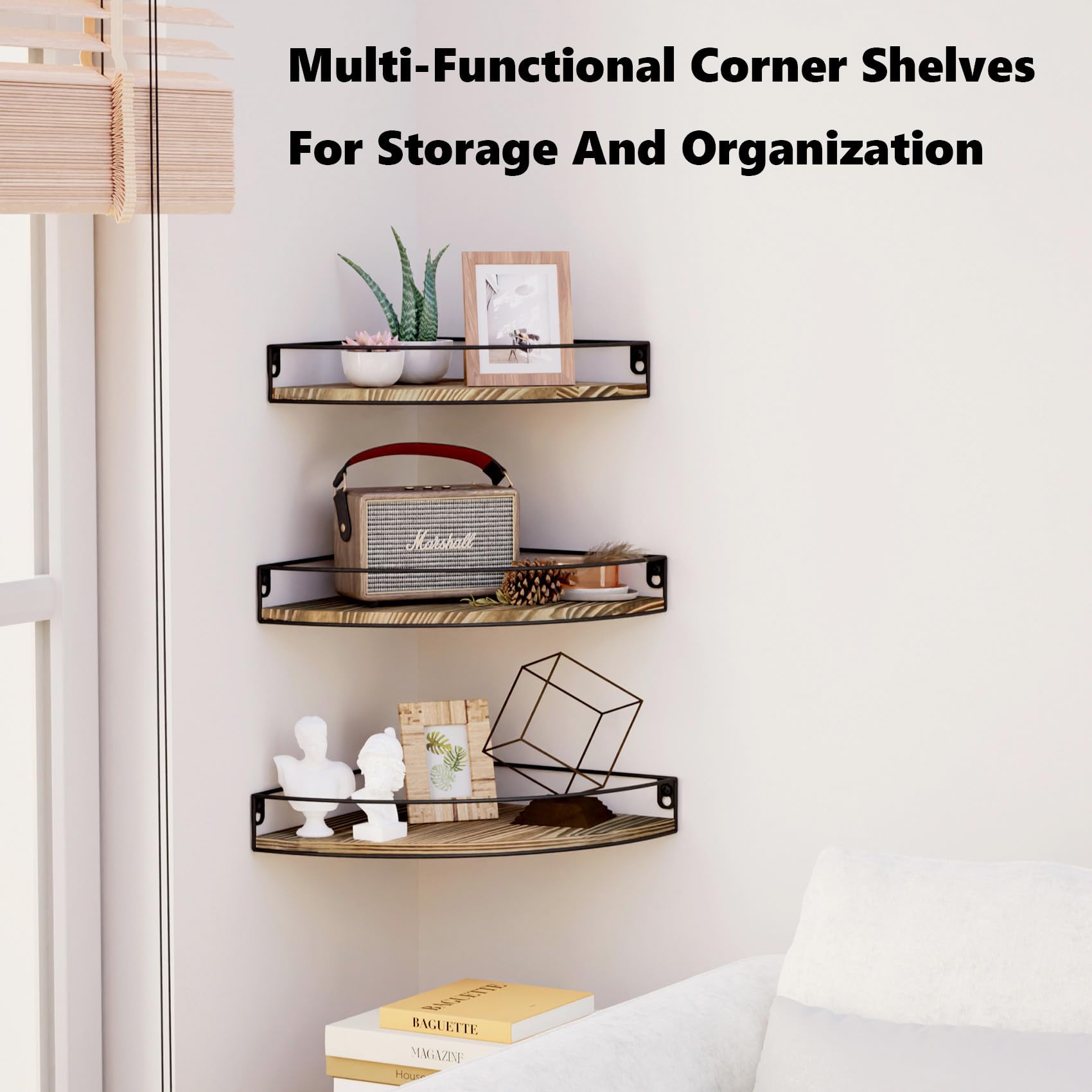 Amazon｜YXDXF コーナーシェルフ 壁取り付け コーナー