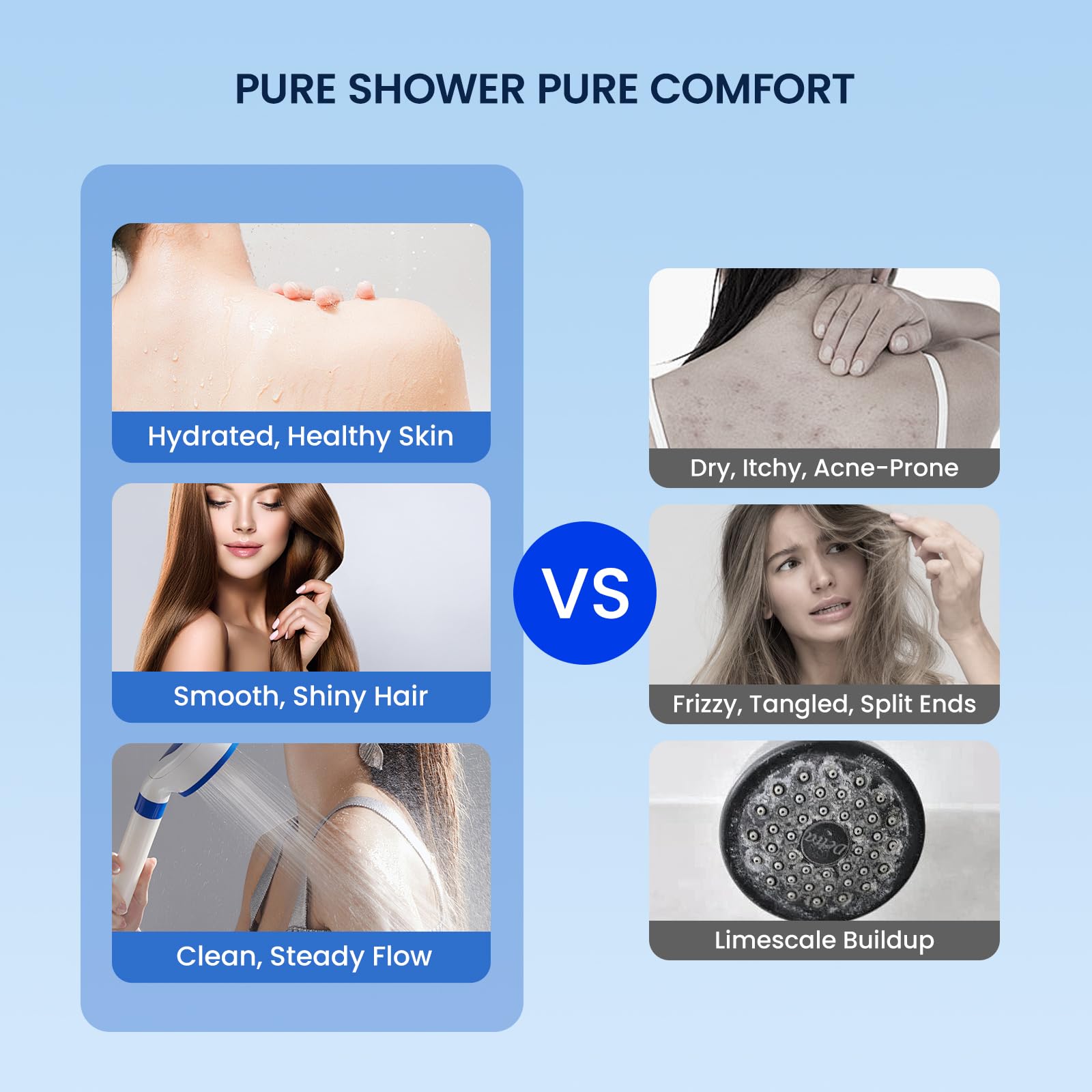 GLACIER FRESH Filtro de ducha compatible con Philips AWP1775 – Cartucho de filtro de ducha de 50.000 L – Reduce las impurezas – Pack de 2 - 5