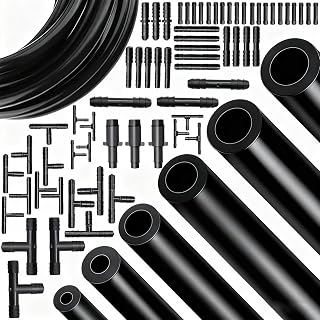 Tnisesm Silicone Vacuum Hose Kit: 6x5FT Hoses (1/8"-3/8") + 65 Connectors, High-Temp Automotive Vacuum Lines for Cars, Marine, Industrial