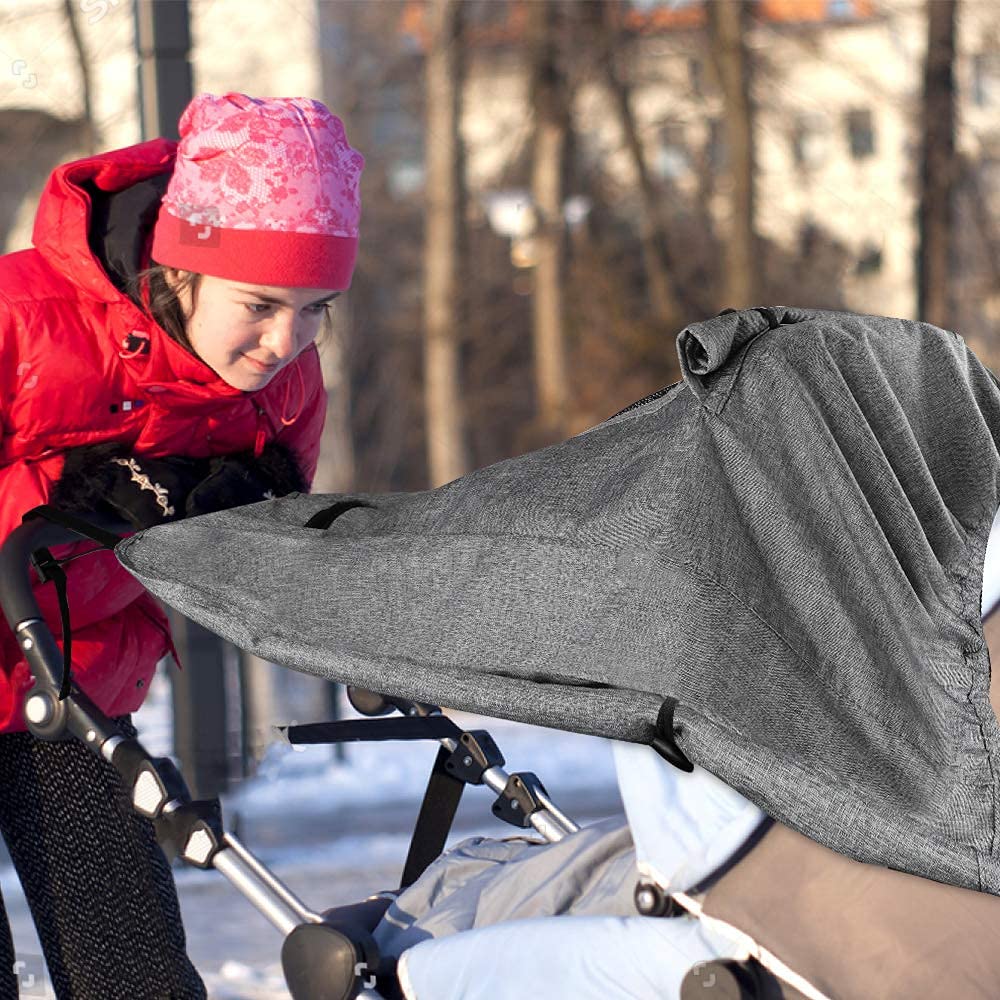 Parasole per Passeggino,Parasole per Carrozzina,Parasole Passeggino Universale,Universale Regolabile UV 50+,ala Laterale Parasole,con Finestrino e Funzione,Protezione Solare Parasole Passeggino