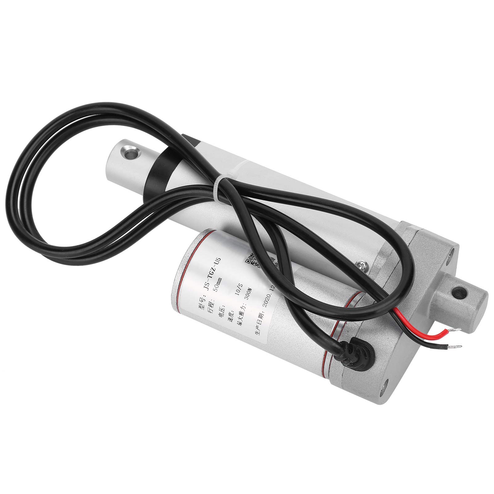 Attuatore lineare PolyGen con corsa da 50 mm, motore elettrico per putter da 24 V CC con capacità di carico di 300 N e 30 kg, velocità di 10 mm/s per macchinari industriali e (24 VCC)
