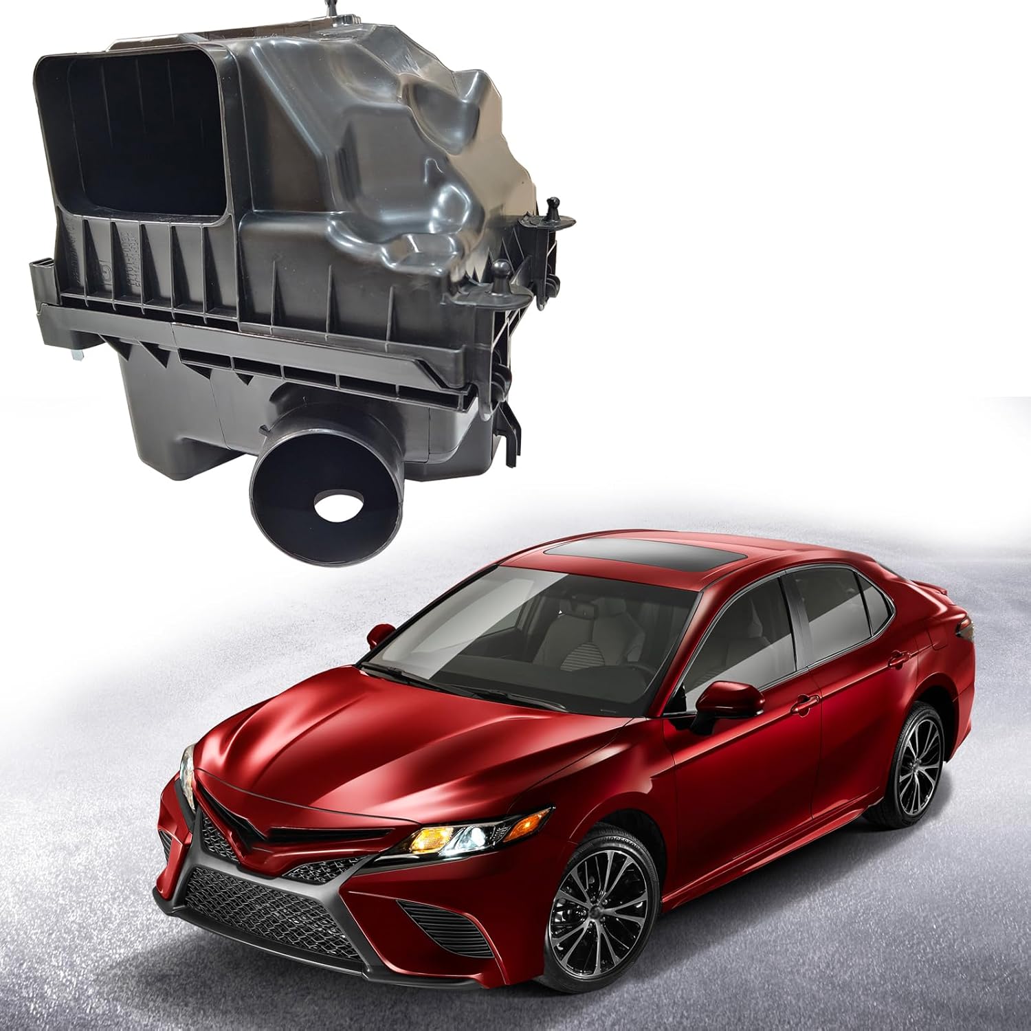 Engine Air Cleaner Filter Box Assembly Compatible with 2018-2021 Toyota Camry & 2019-2022 Avalon & 2019-2021 RAV4 17700F0010