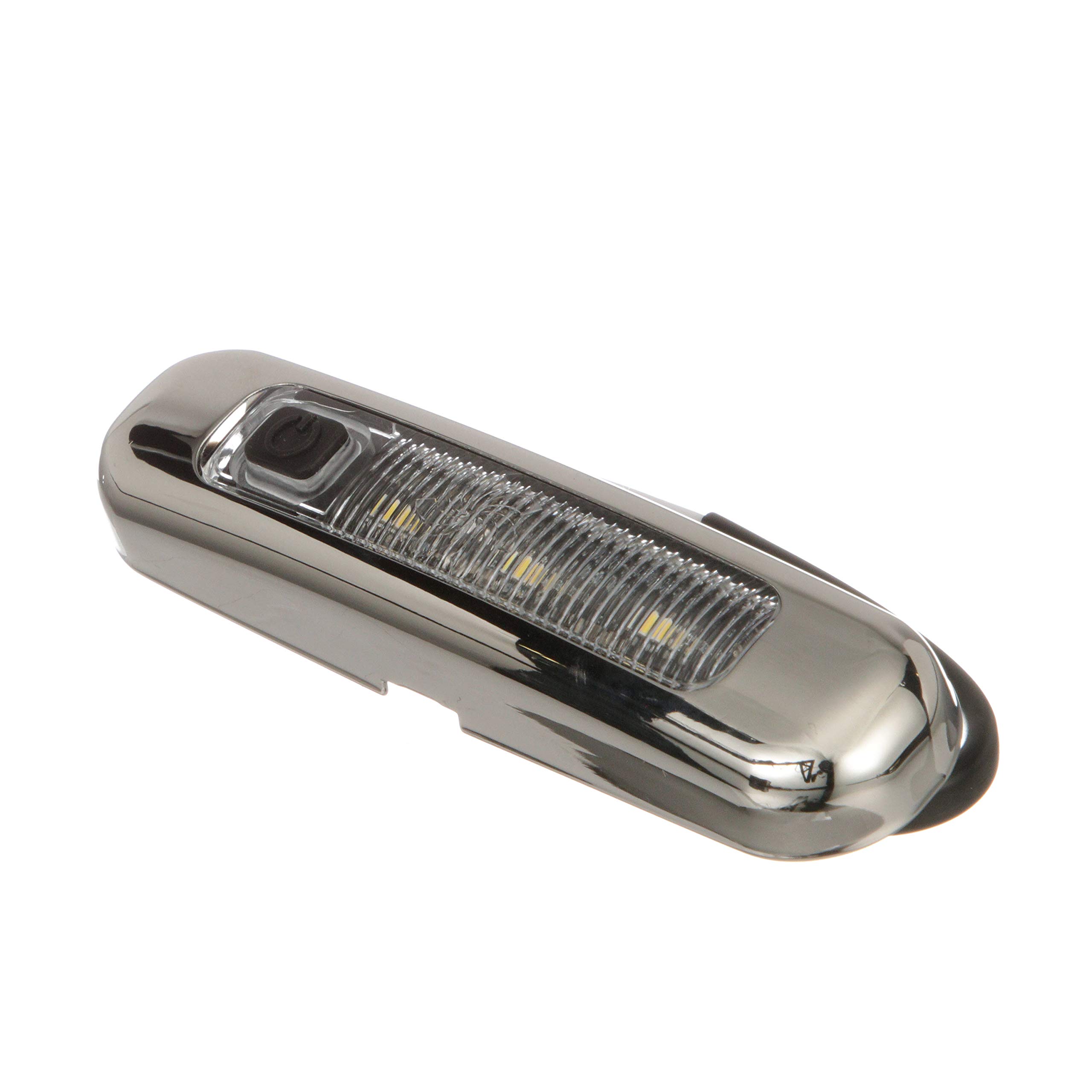 SEACHOICE LED Surface Mount Area Light with On/Off Switch, 316 Stainless Steel, White Light, 220 Lumens