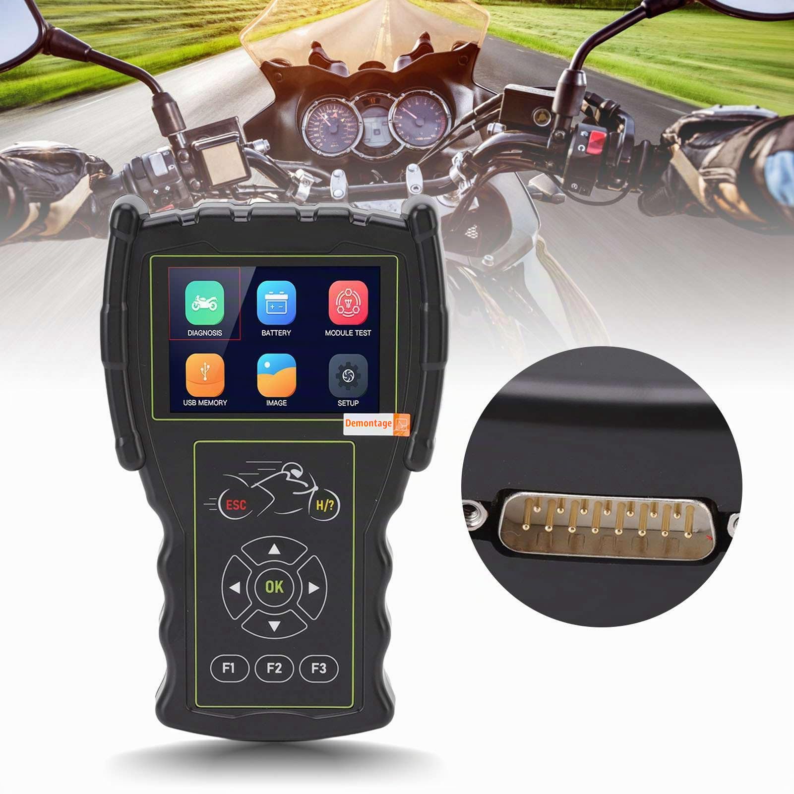 M100 Pro Motorcycle Scanner – Hochleistungs-OBD-Diagnosegerät für Motorräder | Fehlercode-Leser, Multifunktions-Scan-Tool für SYM, & mehr