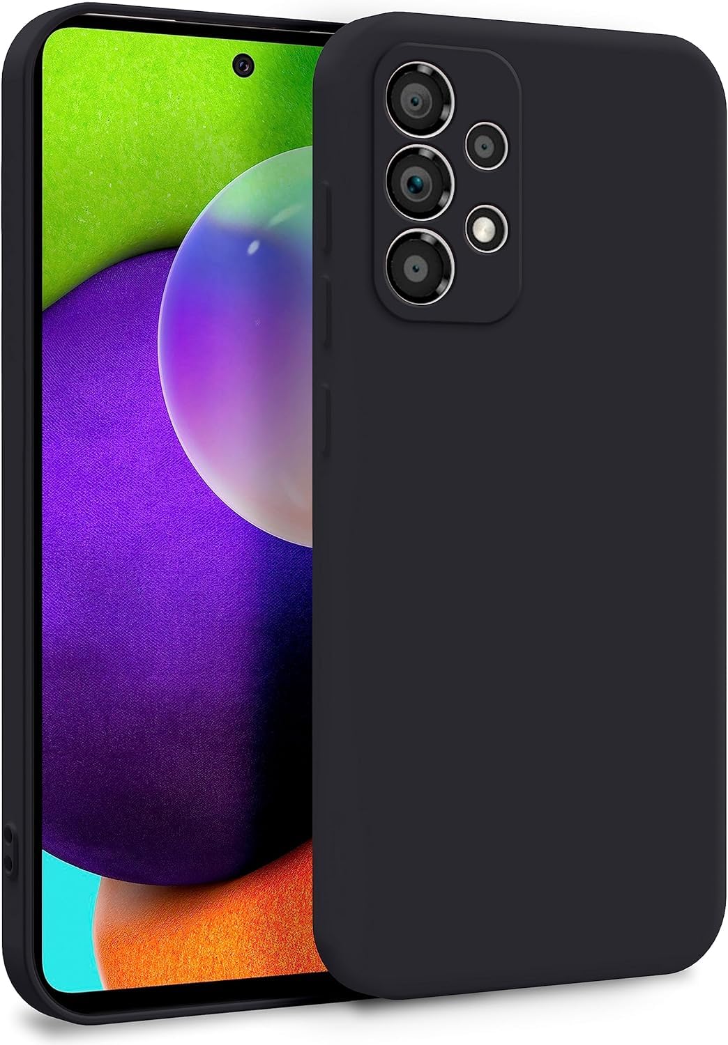 LOXXO® Liquid Silicone Case with Microfiber Coushioning Compatible for Samsung A52/A52s 5G Shockproof Slim Back Cover, Gel Rubber Full Body Protection - Black (B09964BS28) Amazon Price History, Amazon Price Tracker