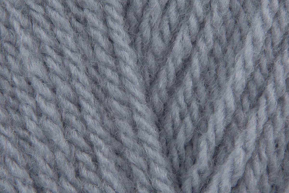 KHASO Aran Yarn, Wool Acrylic Blend for Jackets, Gloves, Jumpers & Sweaters - 400g Ball - Mill Blue (817) - Single (1 Ball) — image 1