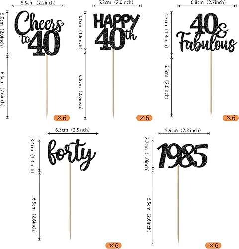 Miniatura 72 de Rsstarxi Paquete de 30 adornos para cupcakes de 15 cumpleaños con purpurina Mis Membrillo 15 desde 2010 Feliz 15º Cupcake Toppers Quince Cheers to