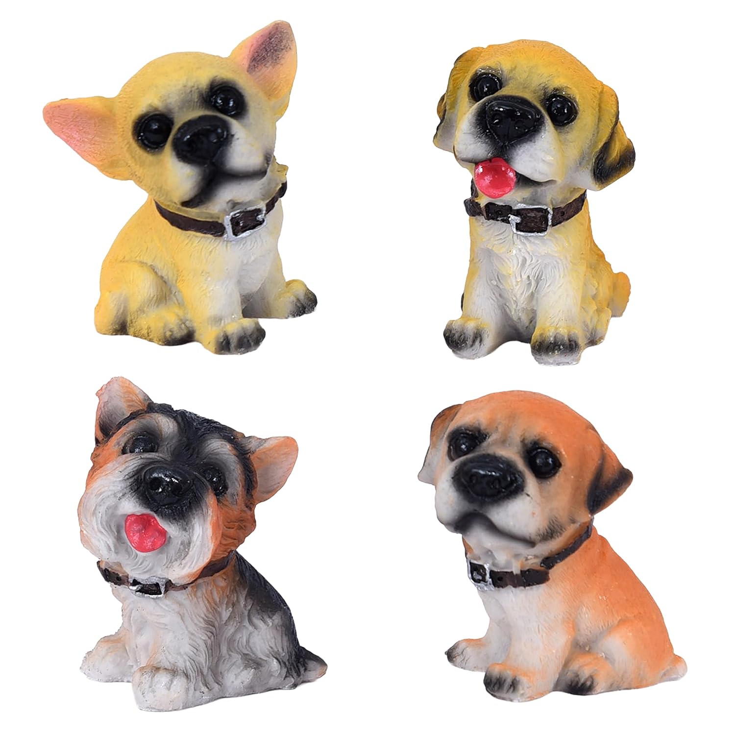 Cortina Dog Miniature Figurines, Set of 4 Showpieces at ₹167 (63% Off) – Amazon