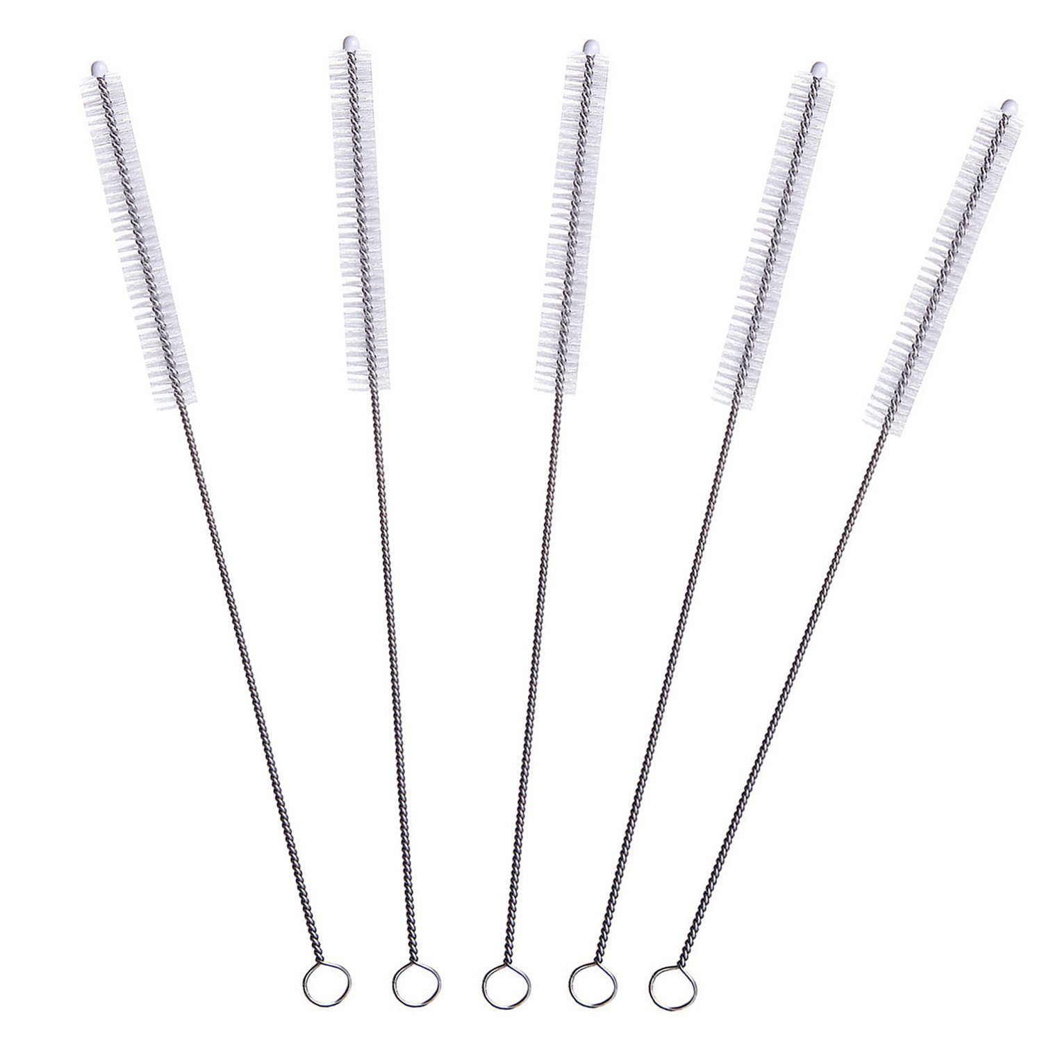 Lantelme® 3 Stück 50cm Strohhalmbürsten Mit 5mm Nylon Reinigungsbürsten Im Set Espresso Pfeifenreiniger Bürsten Kaffeevollautomat Milchschlauch
