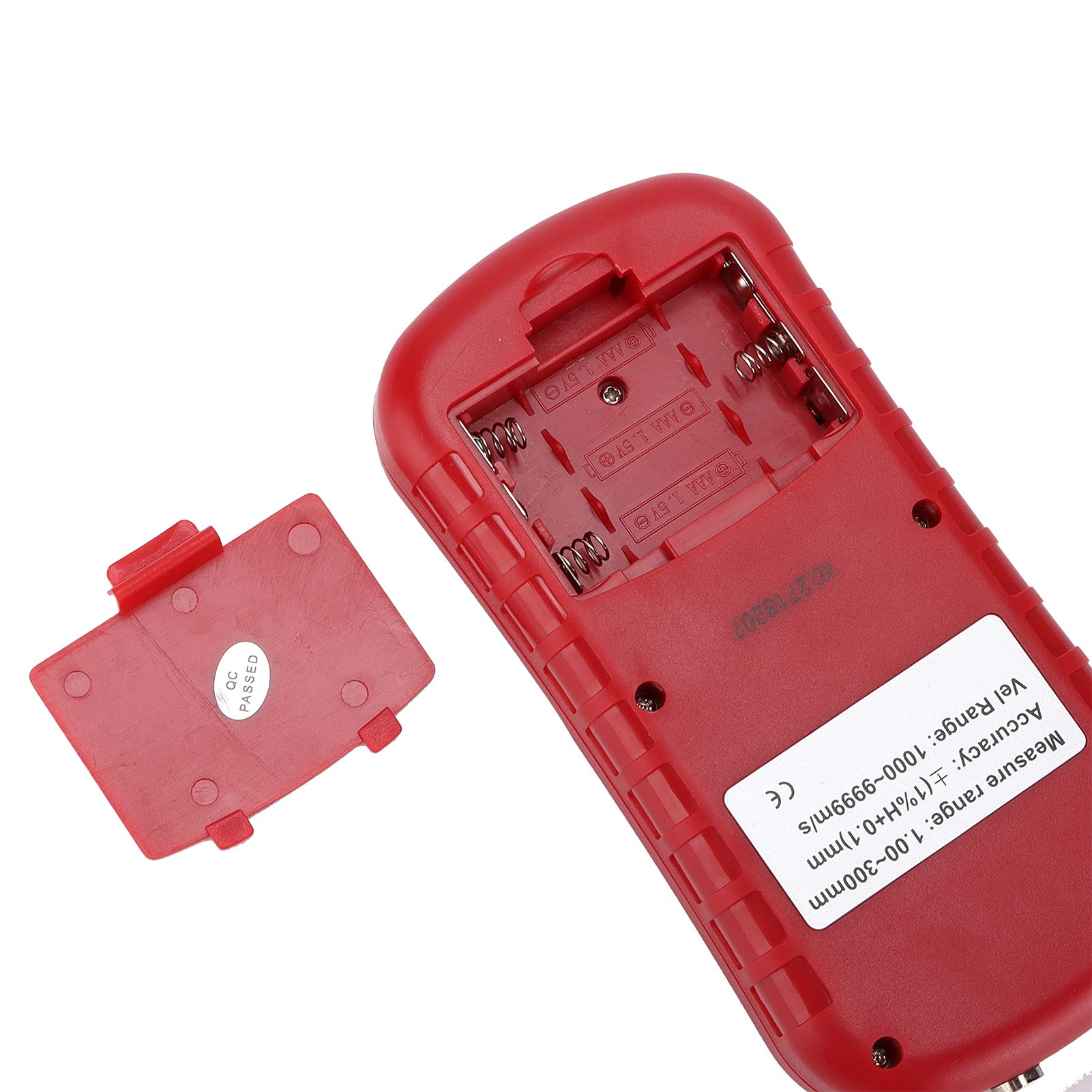 Fafeicy Medidor de Espesor Ultrasónico Digital GM130 con Pantalla LCD de 4 Dígitos y Memoria de Datos para Medición de Cerámica, Plástico y Acero, Rango de 1-300 Mm