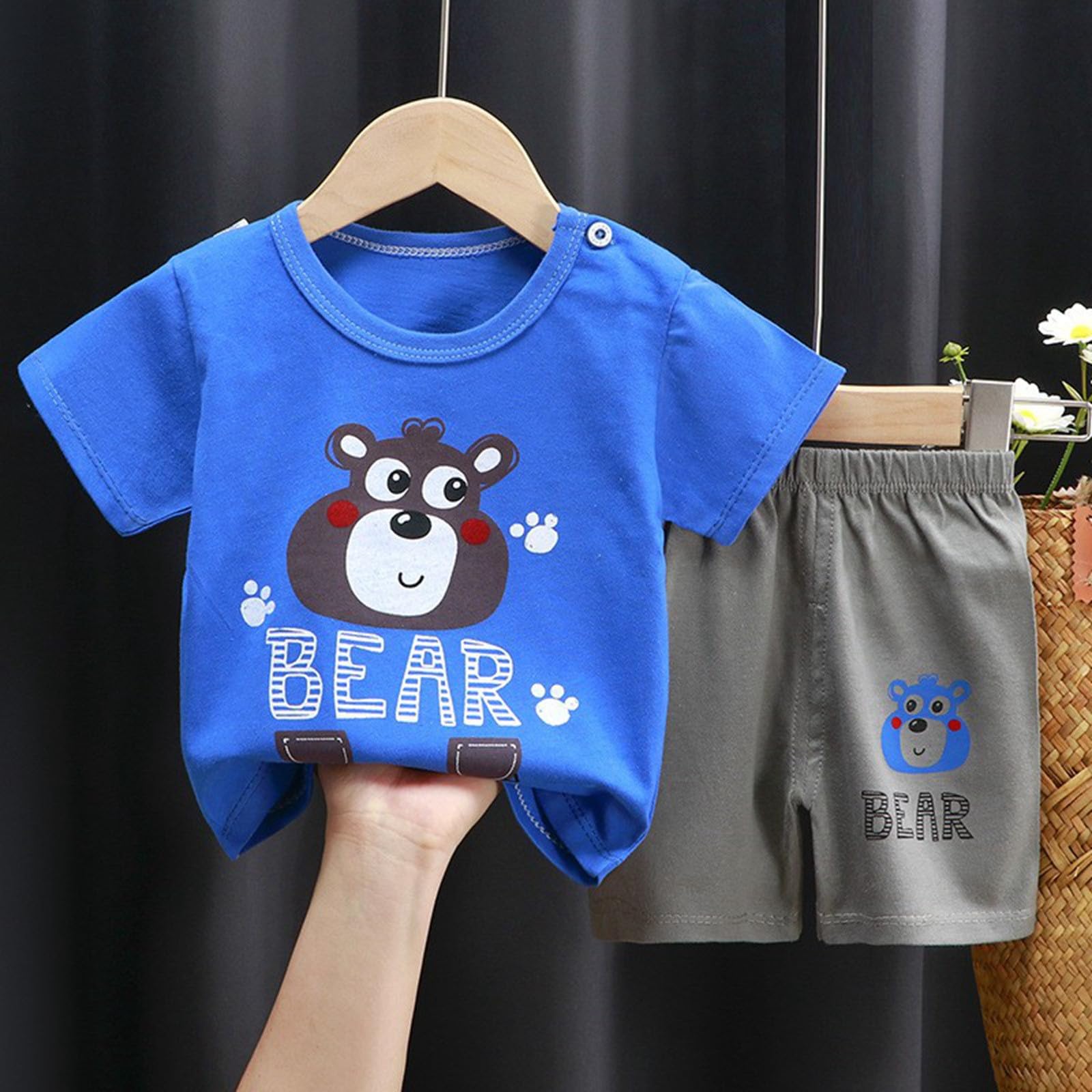 Sommer Kinder Cartoon Kurzarm Shorts Home Anzug
