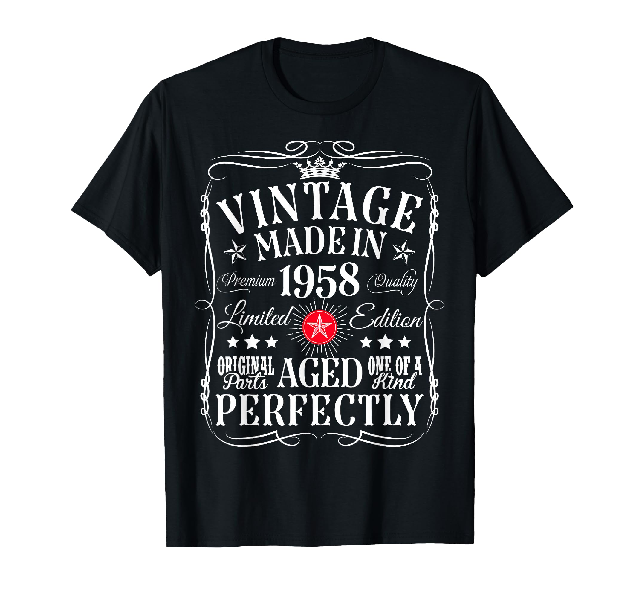Vintage 68th Birthday Decorations Vintage 1958 68 Years Old T-Shirt