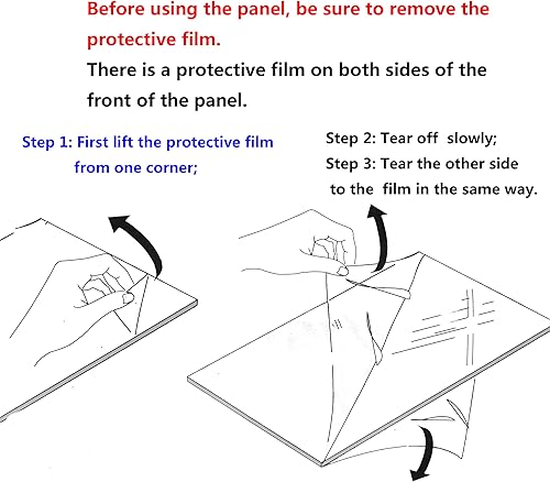 Miniatura 5 de ZXT-parts Portarretratos de 8 x 12 pulgadas, color negro, madera maciza, 2 paneles acrílicos (no vidrio), 1 pieza de papel cobre (negro y blanco),