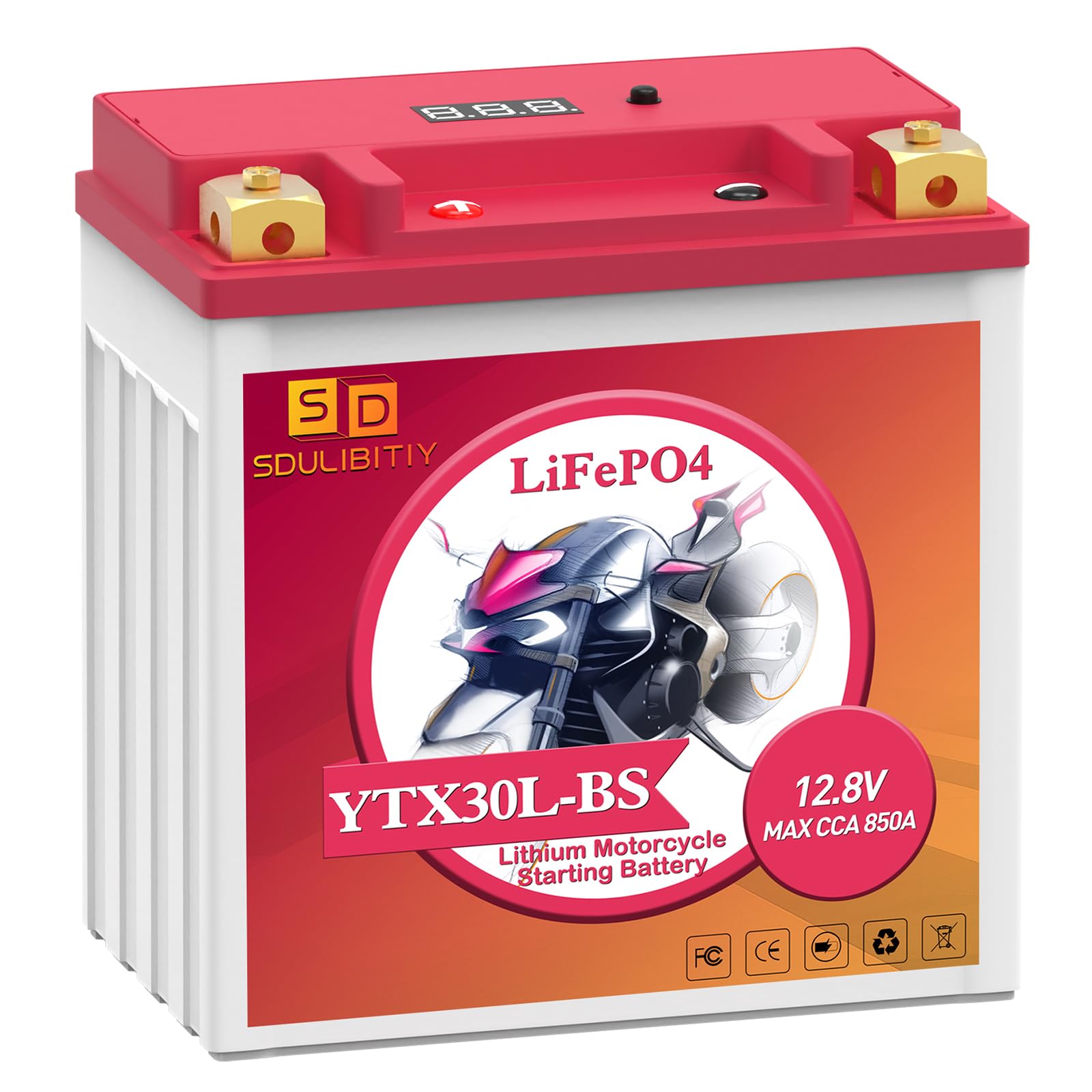 Photo 1 of SDULIBITIY LiFePO4 Motorcycle Battery YTX30L-BS