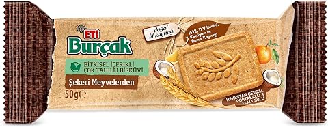 Eti Burçak Bisküvi Şekeri Meyvelerden 50 gr