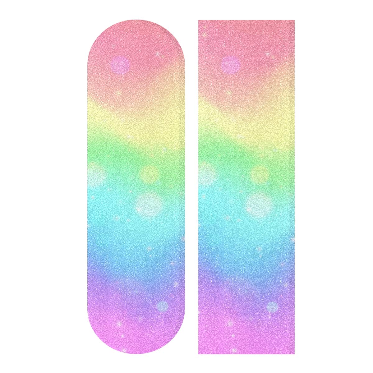 Unicorn Rainbow Wave Skateboard Grip Tape Sheet Scooter Deck Sand Paper 9" x 33"