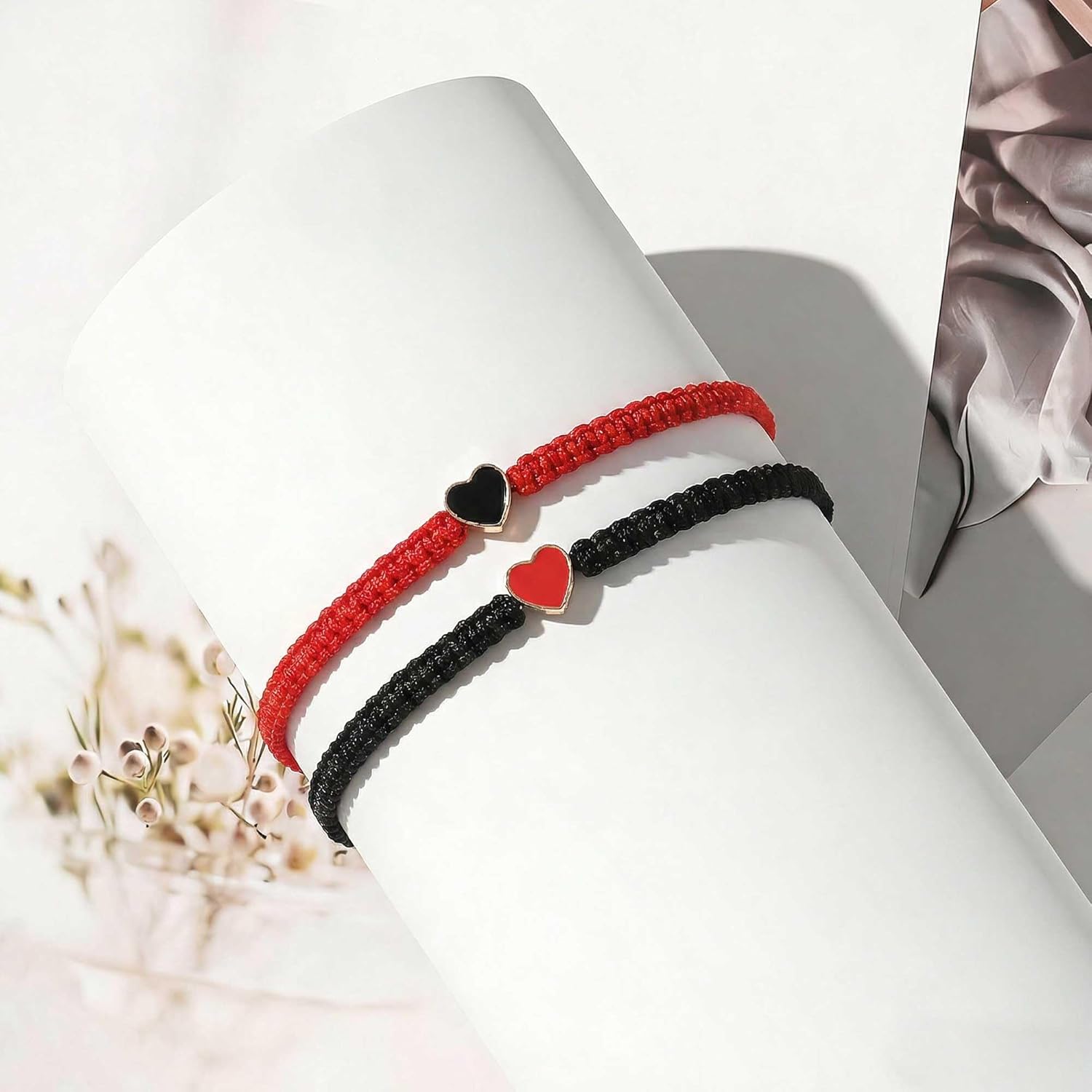 Couple Matching Bf and Gf Bracelets, Best Friend Friendship Adjustable Stretch Bracelet for Him and Her - Image 4