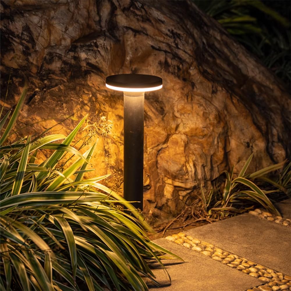 Lampada Solare da Giardino contemporanea, Impermeabile, per Ville, Giardini, Cortili, quartieri residenziali (Stile 37 H60CM, 1 Pezzo)