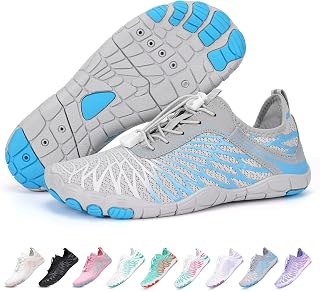 Unisex Barfuss Schuhe Damen Herren Barfußschuhe, Schnell Trocknend Badeschuhe, Weich Leicht Traillaufschuhe Fitnessschuhe mit rutschfest Sohle & Breiter Zehenbox