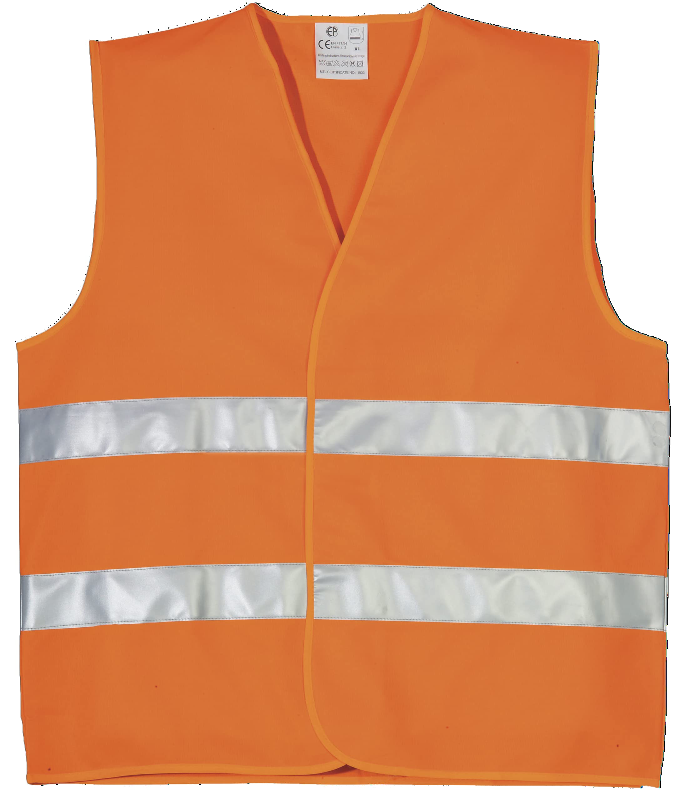 Weste Hi-Viz orange Doppelreflexstreifen, cl. 2.2 XL