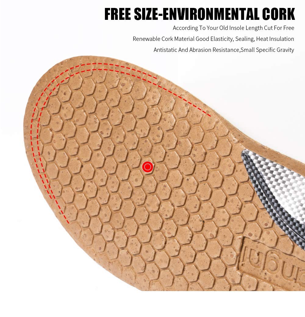Plantari ortopedici Piedi Piatti Supporto per Plantare in Pelle Microfibra per Inserti di Scarpe Cuscino per Uomo Donna(35-37)