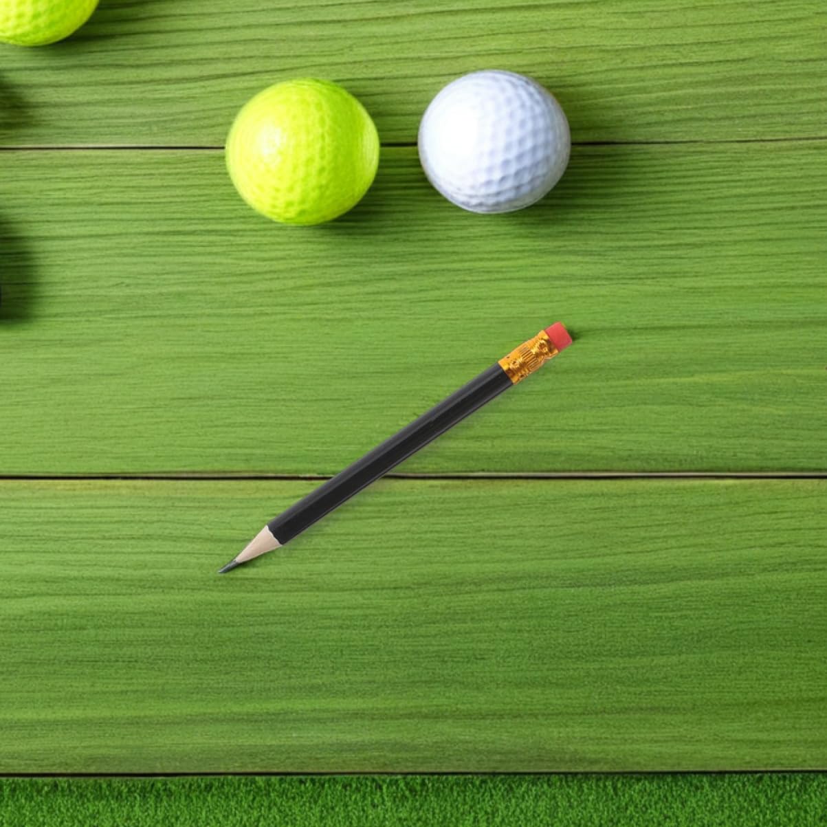 DOITOOL 144 Matite da Golf in Legno con Gomma, Matite Hb Mini per Disegno e Scrittura Morbida, Set Completo per Scuola, Ufficio e Attività Ricreative